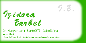 izidora barbel business card
